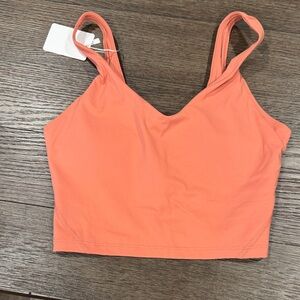 Vibrant Coral Sports Bra